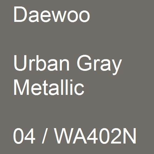 Daewoo, Urban Gray Metallic, 04 / WA402N.